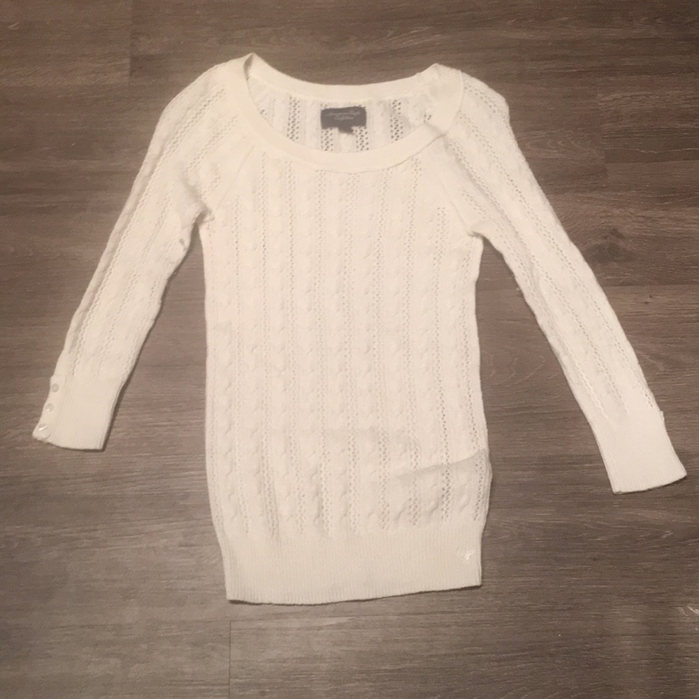 AE White Sweater